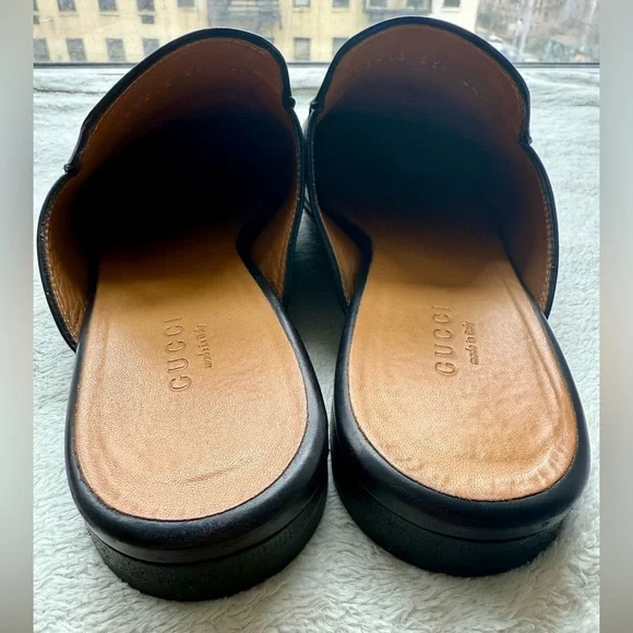 Gucci Women's Black Leather Loafers - Picture 5 of 9